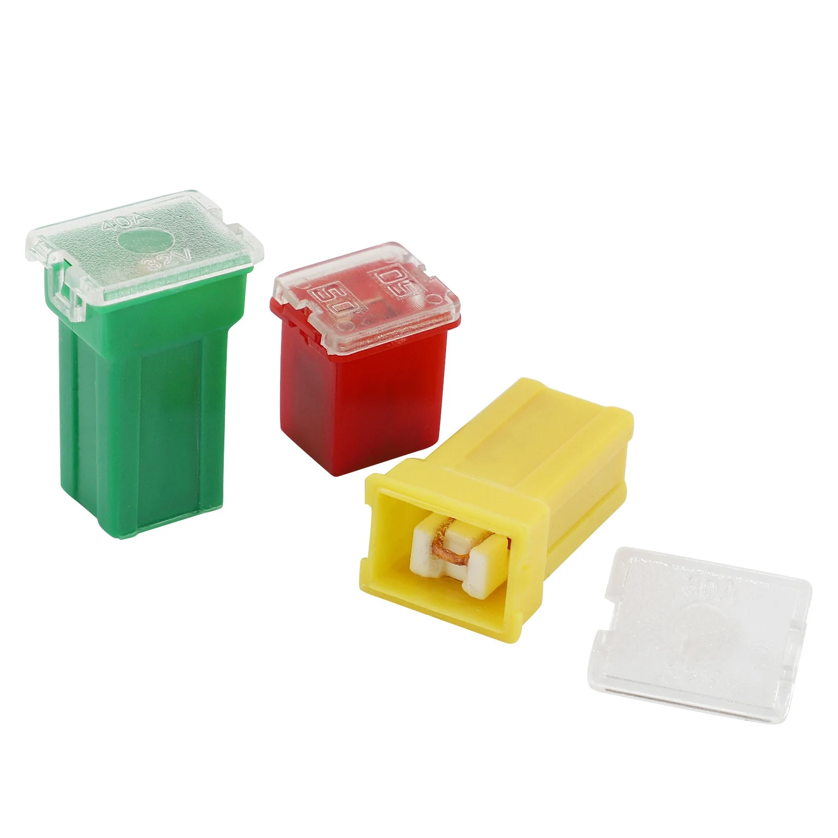 AS95-20 Pc fusible de coche FMX hembra Maxi surtido de fusibles bajo y pequeño/fusible surtido en forma de STD 20A 30A 40A 50A 60A