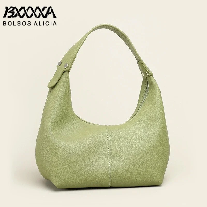 

BOLSOS ALICIA роскошные известные брендовые сумки для женщин модная повседневная мягкая кожаная сумка для пельменей сумка для подмышек
