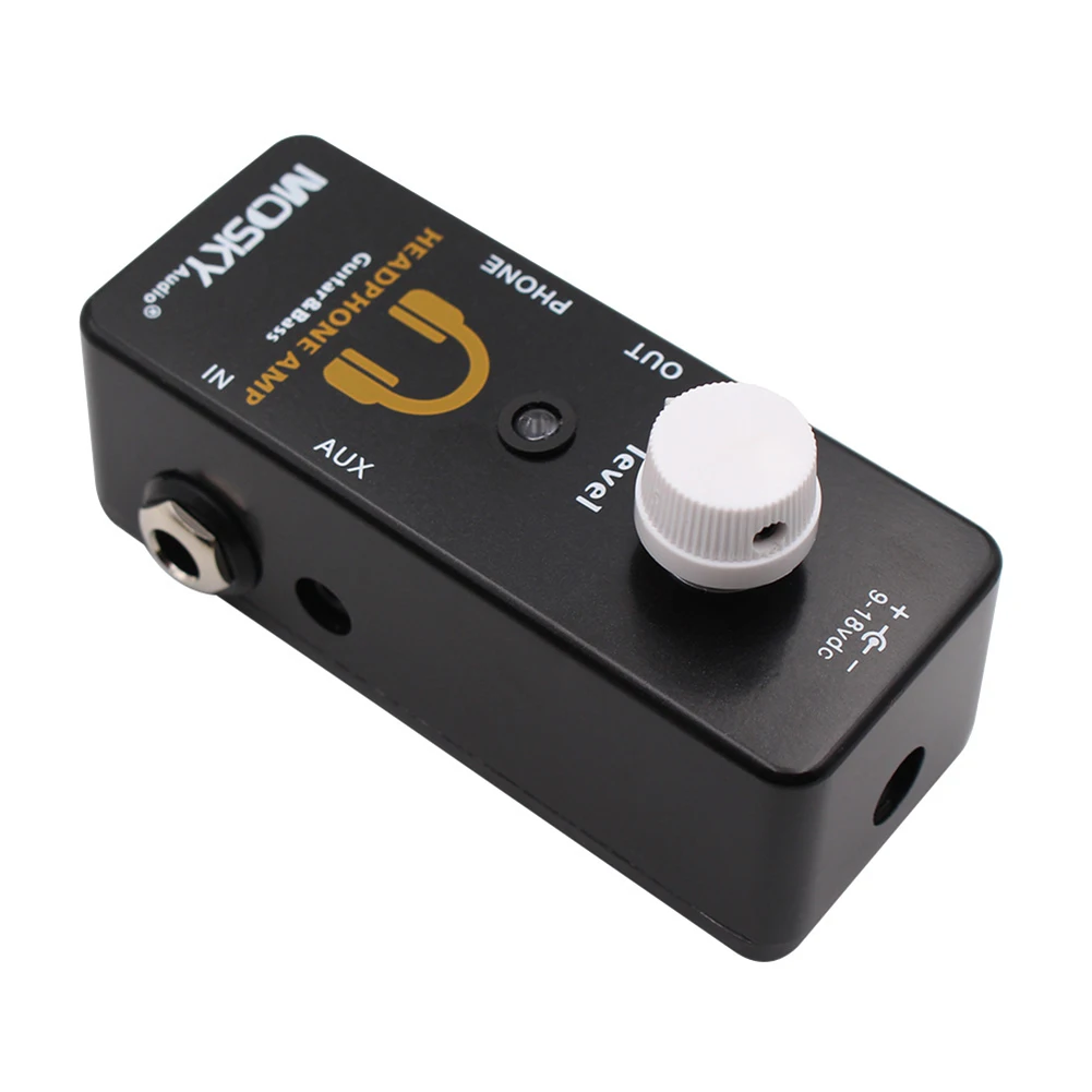 

Portable Amp Headphone Effect Pedal for Guitarists Ideal for Practice and Performances with Multiple Connections