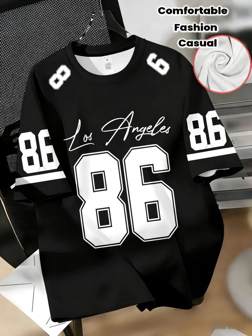 Camiseta de cuello redondo cómoda y transpirable con estampado de letras para entrenamiento de verano para hombres europeos y americanos, top deportivo informal para exteriores