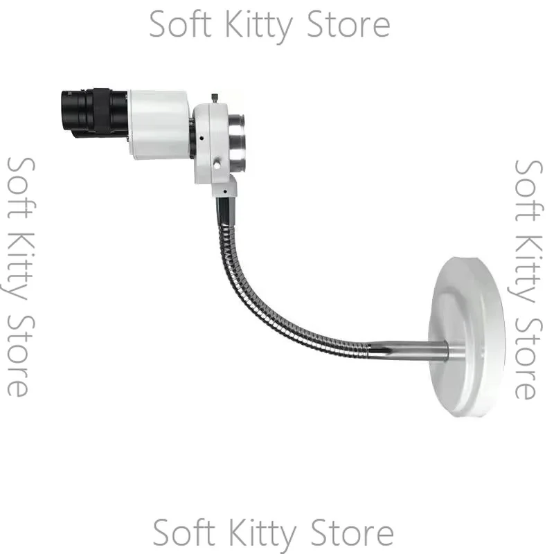 Binocular Stereo Microscope 8 Magnification with LED Lamp, Adjustable Tube for Dentistry Soldering Repair Tool