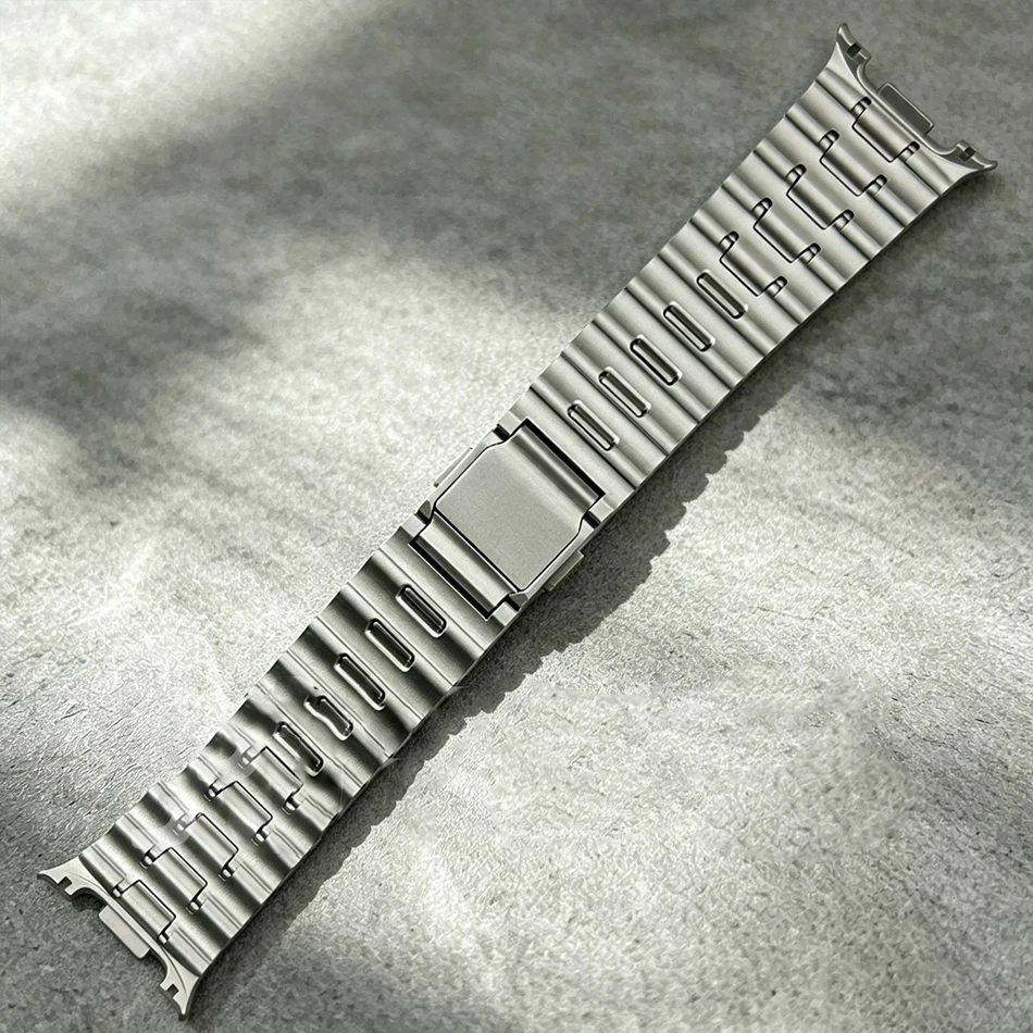 Wavy-patterned Band For Samsung Galaxy Watch 9 Ultra 2 1 47mm Galaxy 9 8 40mm 44mm Classic 46mm Stainless Steel Magnetic Straps