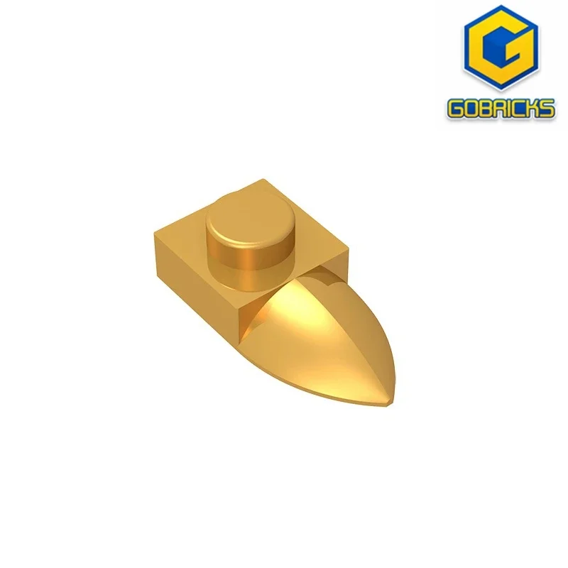 Gobricks 1 Uds MOC 1x1 con diente Compatible con modelo 49668 35162 piezas de bloques de construcción juguetes educativos para niños regalos