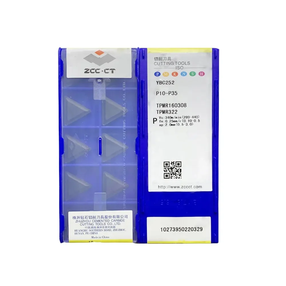 

TPMR160304 TPMR160308 TPMR160312 YBC251/YBC252 Carbide insert Milling CNC lathe cutting tool steel processing Zcc.ct Inserts