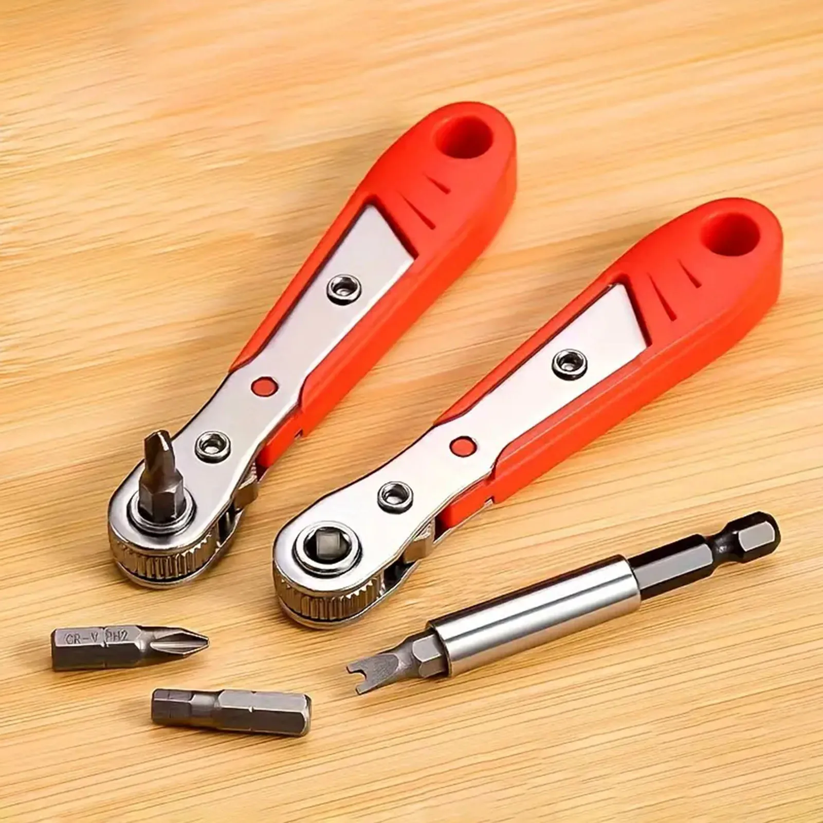 

36-Tooth Ratchet Screwdriver Mini Forward and Reverse Driving Ratchet Wrench Screwdriver Ratchet Screwdriver and Bits Set