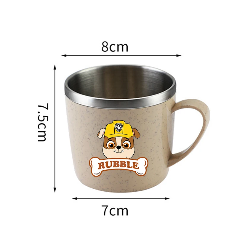 Paw Patrols Water Bottle Chase Skye Stainless Steel Cups Handle Coffee Milk Mug Tea Drinks Water Bottle for Home Office Gift view 2
