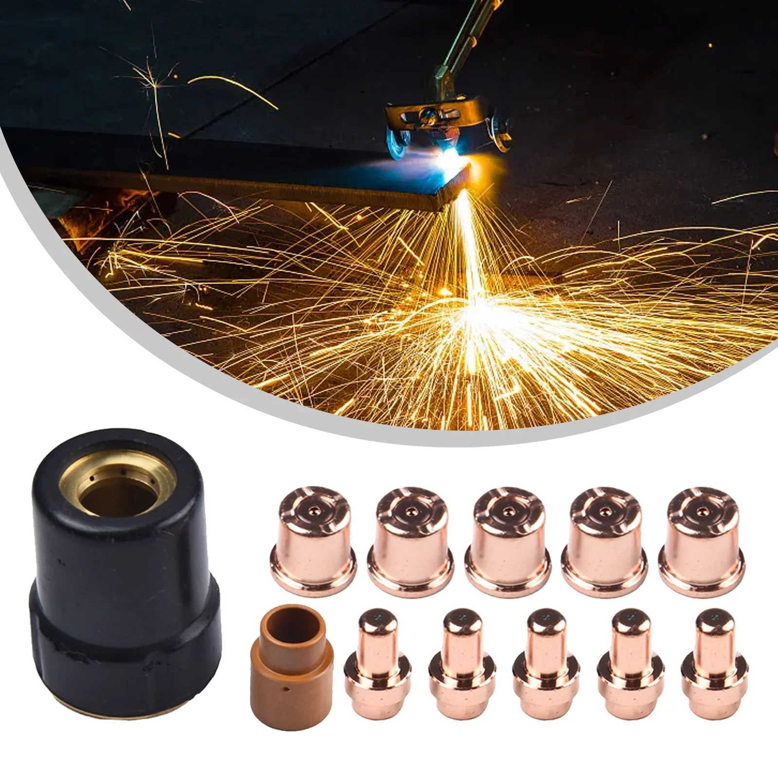 

KIT Injector Plasma Protective Cover Ring Consumable Kit Cut 40 Cutter Electrode Nozzle Nozzle Replacement High Quality