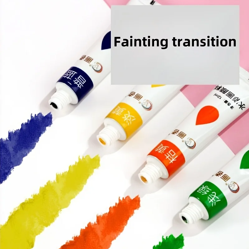 Aquarellfarben-Set 12 /18 /24 /36 Farben, (12 ml /0,4 Fl oz pro Tube) - Inklusive 2 Pinsel + Paletten, Farbintensiv – Detail 8