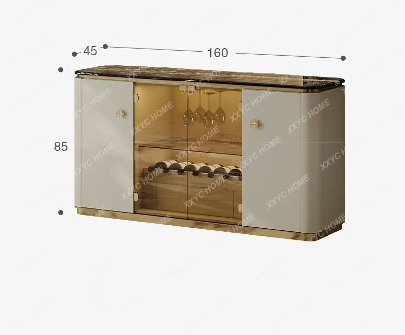 

Y Light Роскошный сервант для хранения мрамора Модный серый стеклянный шкаф для прихожей