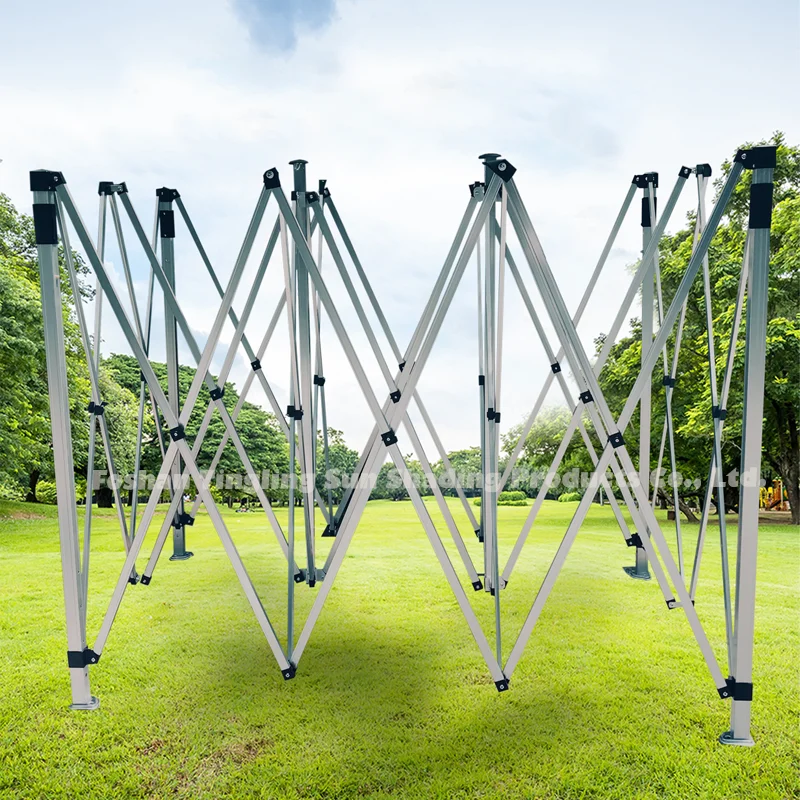 10FTx15FT Aluminum Folding Tent Frame Outdoor Advertising Structure with Square Shaping Tube 18KGS Weight for Promotions