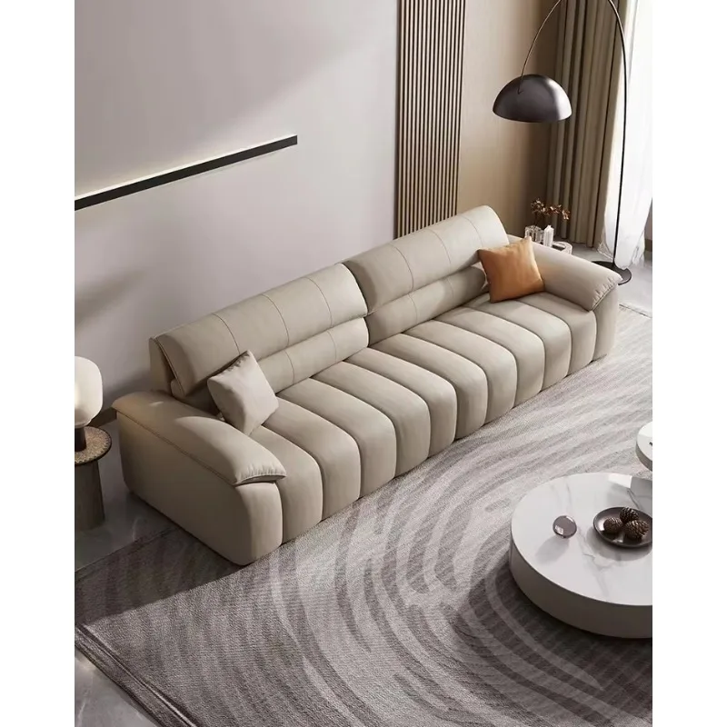 Sofa Set Luxury Home Furniture Italian Leather Black Fabric 3 Seater Sofas