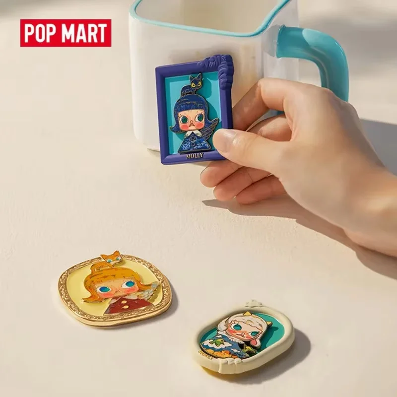 

POP MART MOLLY Anniversary Sculpture Classic Return 2 Series Refrigerator Sticker Blind Box Mystery Guess Bag Ornament Figurines