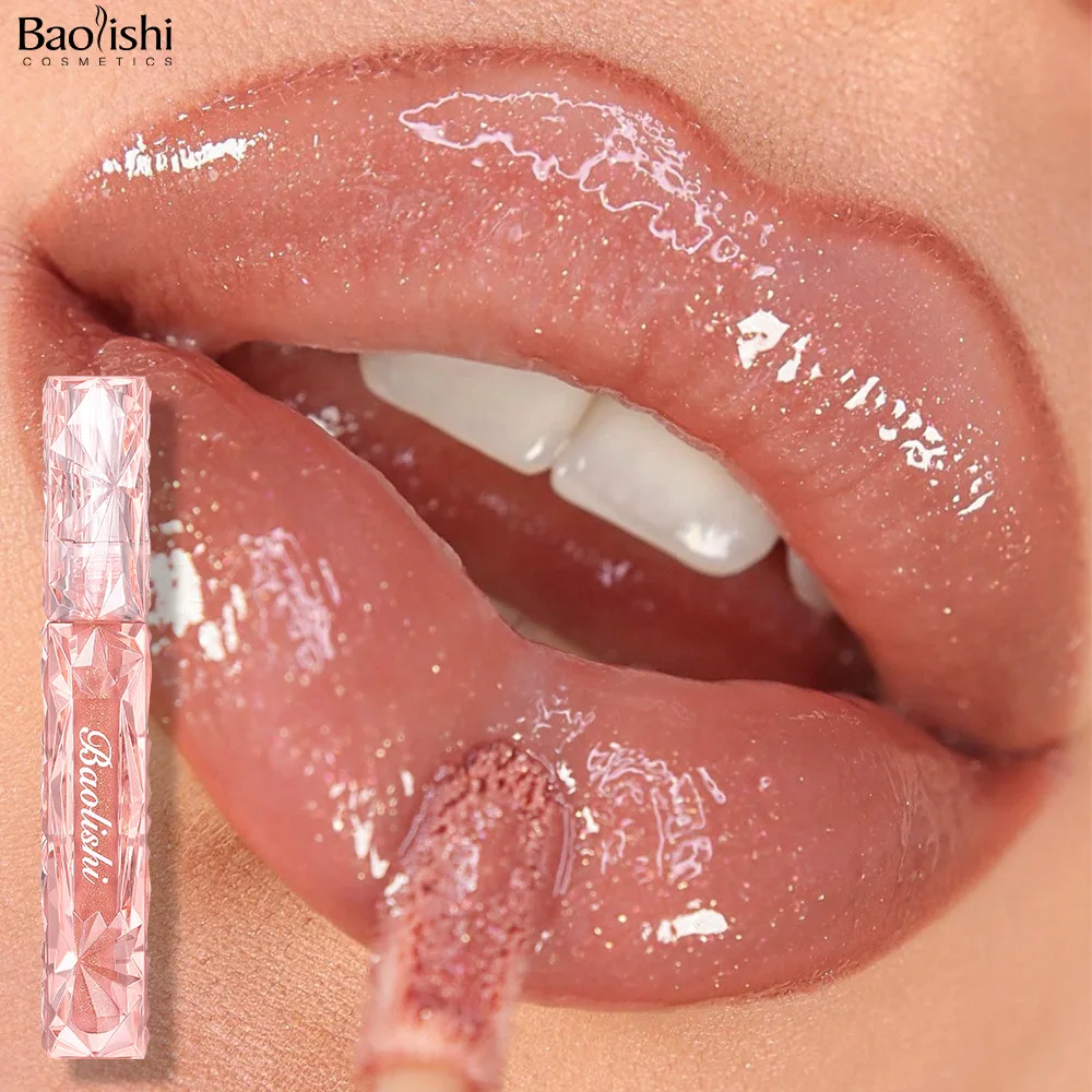 Lipgloss, schimmernd, wasserfest, nicht klebend, feuchtigkeitsspendender Lippenstift mit transparenter Tönung, perfektes Geschenk