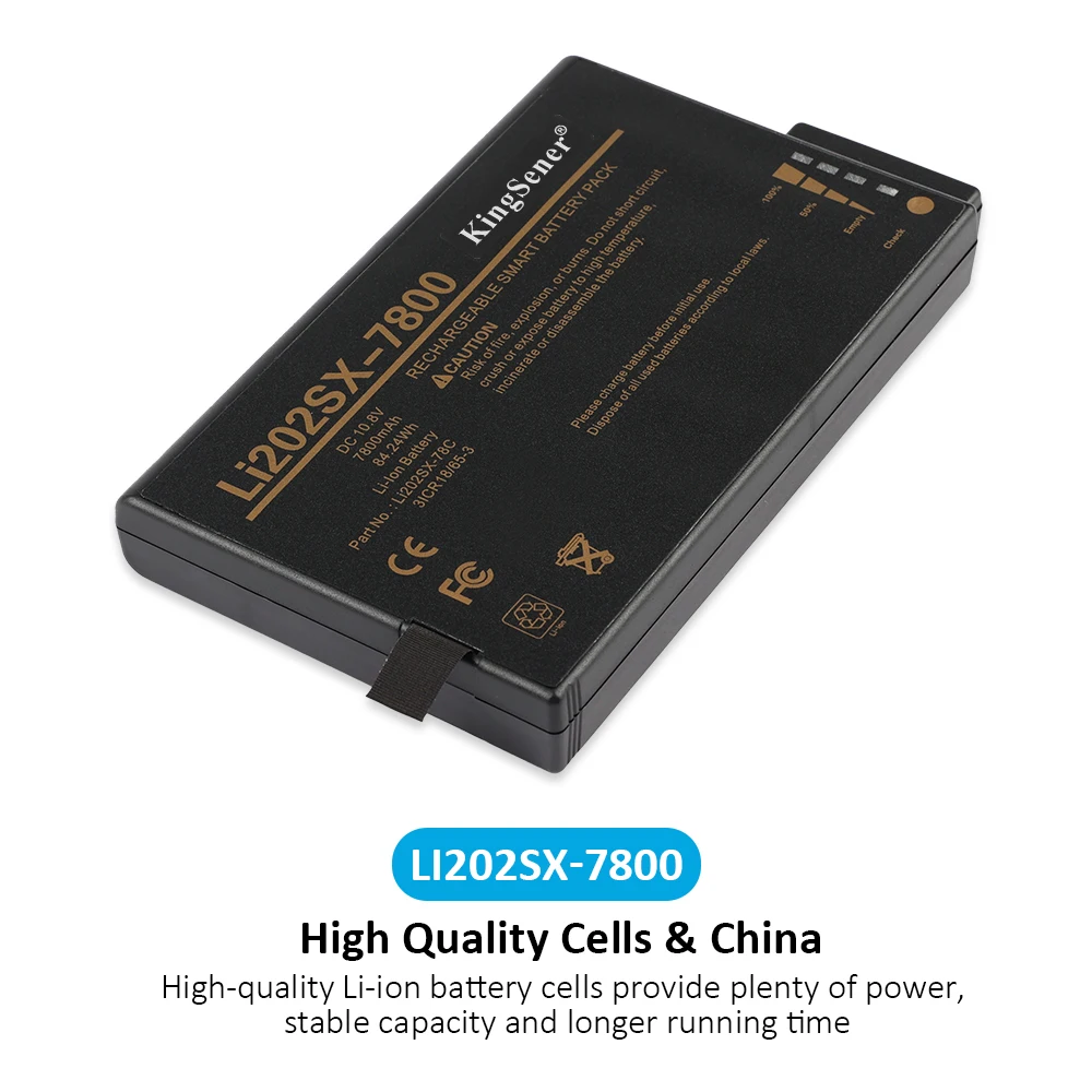 KingSener Li202SX-7800 Li202SX-6600 Akku für DustTrak II 8530/8531 Monitor für TSI 9110 9350 9500 9510 8240 Partikelzähler – Detail 1
