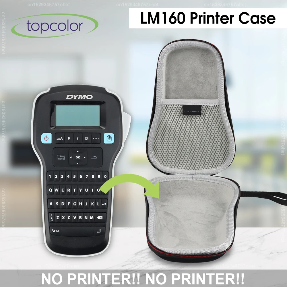 Portable Printer Case for Dymo LabelManager LM160 Label Printer Case Dymo LM160 Printer Bag Waterproof Shockproof Case with Tape