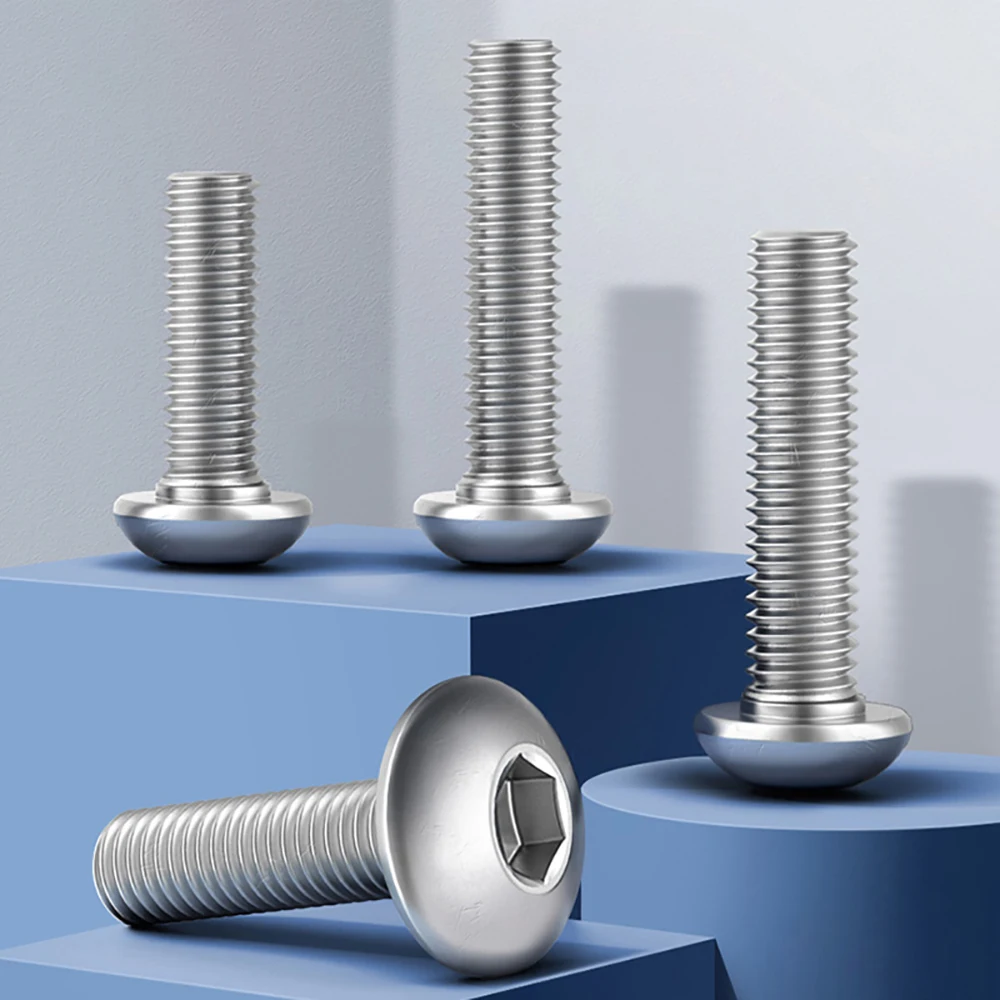 

Stainless Steel Grade 6.8 Hex Screw M3 M4 M5 M6 M8 M10 Hexagonal 316 SS Socket Allen Bolt Thread Machine Metal Screws