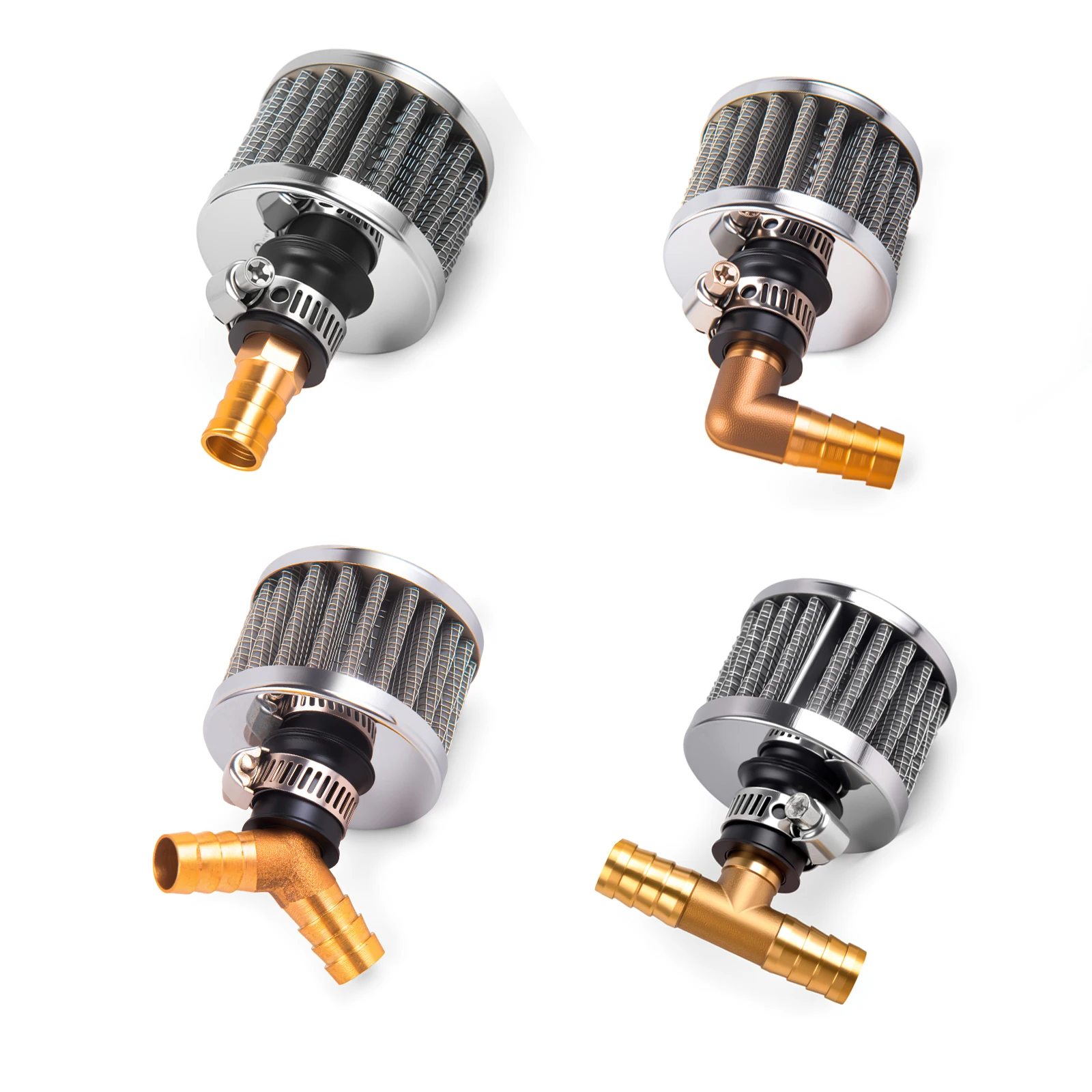 

12 мм супермощный воздушный фильтр, воздухозаборный фильтр, фильтр впуска холодного воздуха, турбовентилятор, сапун картера для мотоцикла