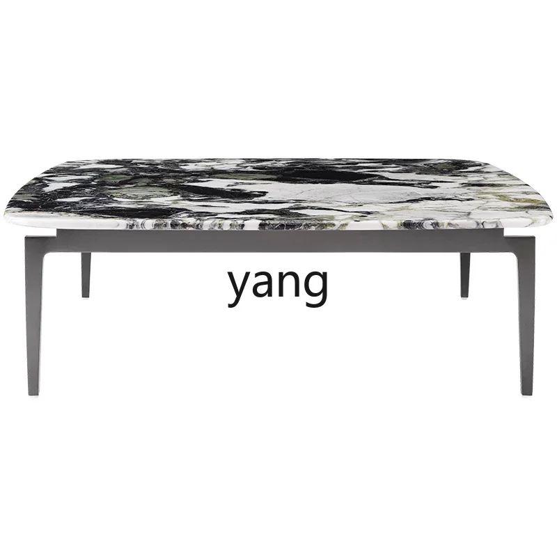 CCL cold jadeite marble coffee table living room large luxury stone tea table