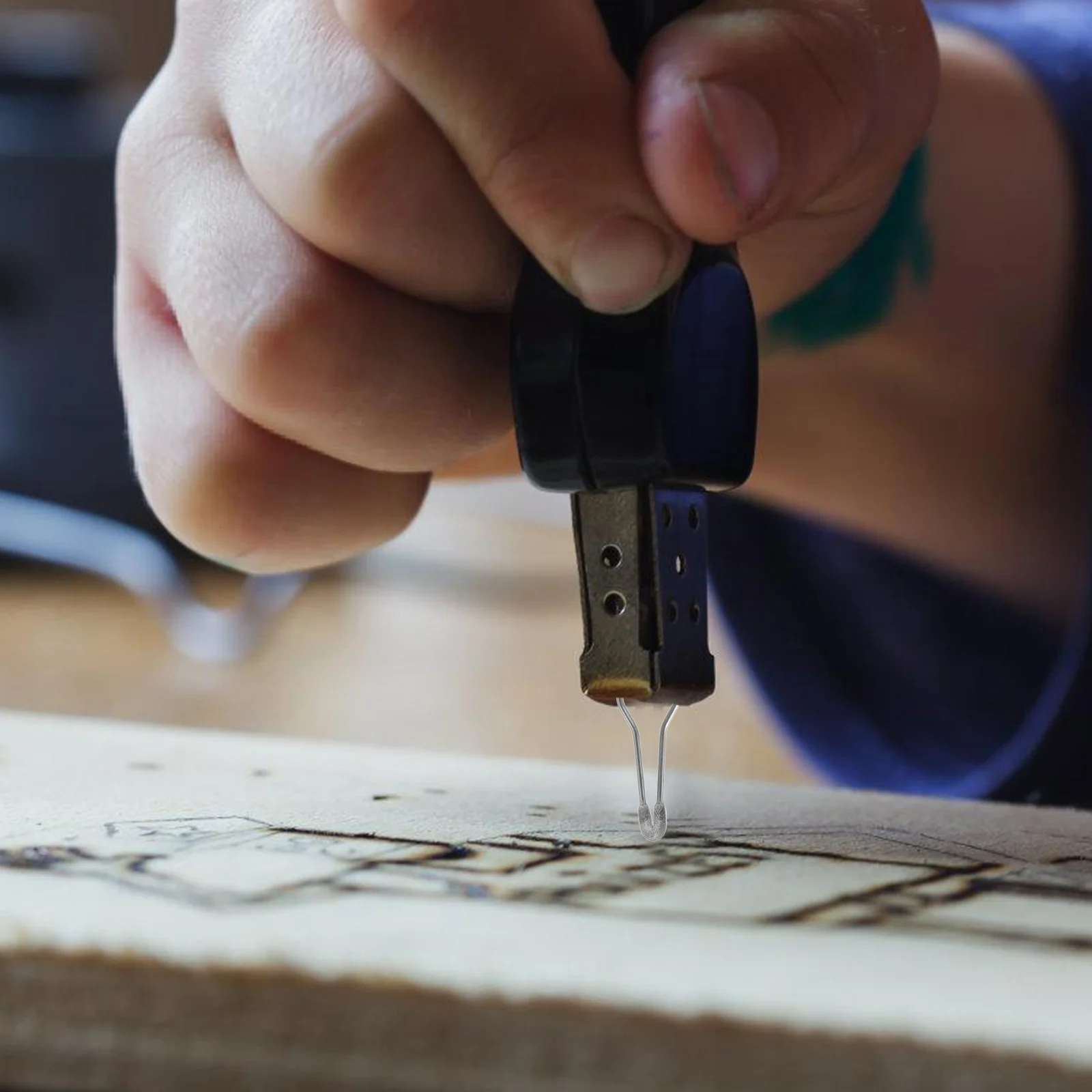 8 pçs pirógrafo caneta ponta dicas de pirografia fio queima de madeira nibs ferramenta queimador kit liga de solda de níquel