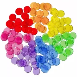 1000/500PCS Montessori Learning Rsources Transparent Counting Chips 19MM Educational Games For Children Classroom Supplies