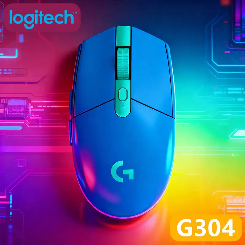 

Logitech G304 Wireless Gaming Mouse, 1ms Latency, HERO Sensor, 12000 DPI, 6 Buttons, Long Battery Life, Desktop