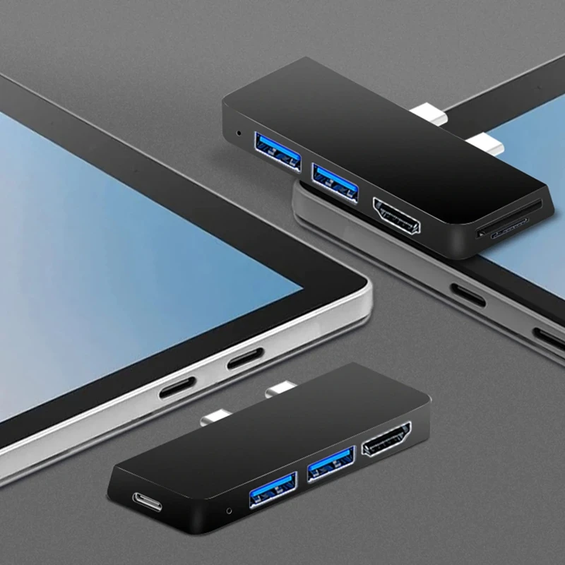Type-C Dock Splitter Laptop PD Charger Type-C USB Hub Adapter 4K -Compatible High Speed for Pro 8-A22U