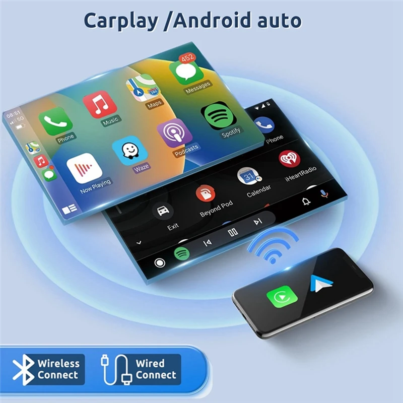 2G+32G Android 13 9Inch Car Stereo Wireless Carplay Android Auto For Peugeot 406 1999-2004,Bluetooth FM Wifi Rear Camera