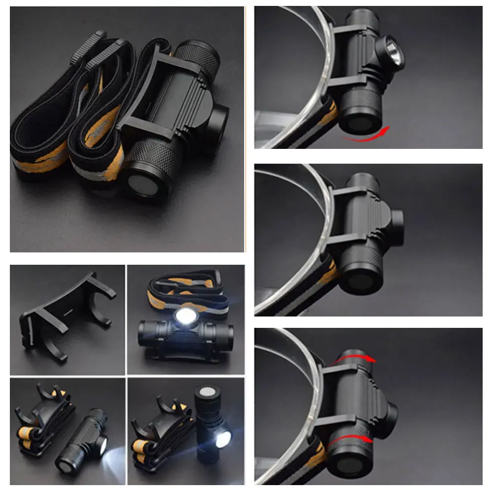 LED Headlamp Powerful 1000LM Headlight Type C USB Rechargeable 18650 Head Light Torch Flash Lamp Camping Fishing Lantern