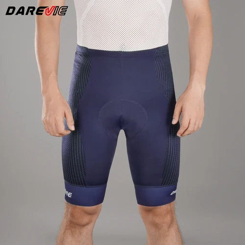 Imagen 1 del producto DAREVIE Pantalones cortos de ciclismo para hombre, ropa de ciclismo con almohadilla de esponja que absorbe la humedad, pantalones cortos antideslizantes de secado rápido de 7,5 CM