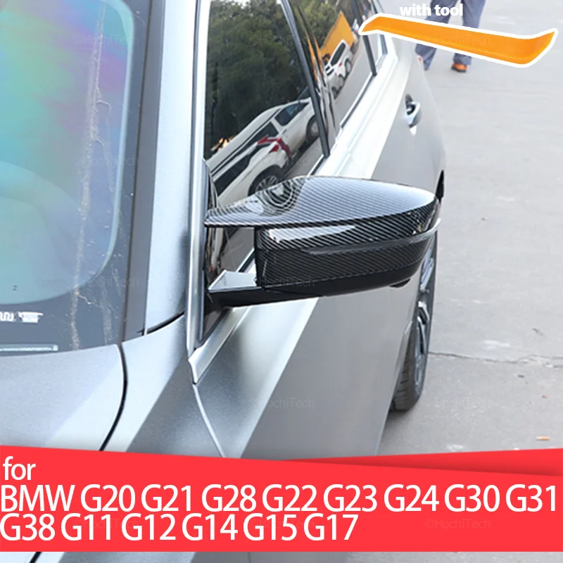 

Rearview Mirror Cover Wing Side Rear view Mirror Cap For BMW 3 4 5 7 8 Series G20 G21 G30 G38 G22 G23 G11 G12 G15 G16 LHD RHD