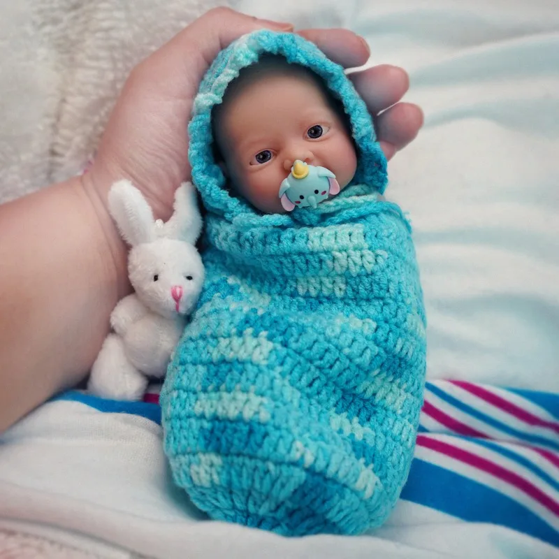 7 inch realistische pasgeboren babypop volledig platina siliconen wasbaar levensecht herboren cadeau bebes rebor de silicona libre completo