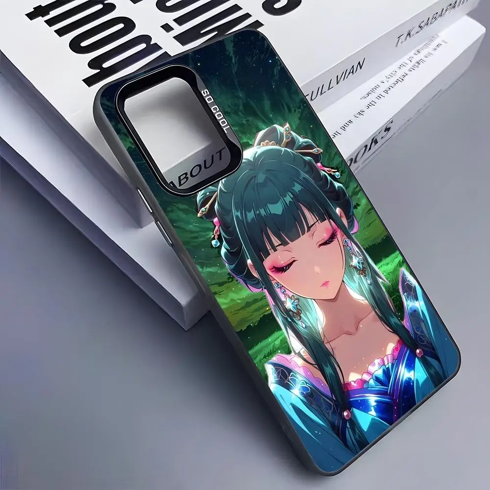 Apothecary Diaries Maomao Phone Case for Samsung Galaxy S26 S25 S24 S23 S22 S21 S20 Note20 Plus Ultra Colorful Silver Cover