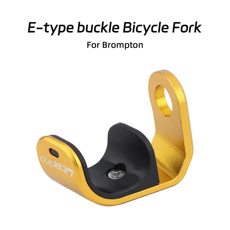 Image 5: Boucle E pour Modification pliante Brompton, alliage d'aluminium, crochet en forme de E, crochet de fourche avant, boucle en forme de E
