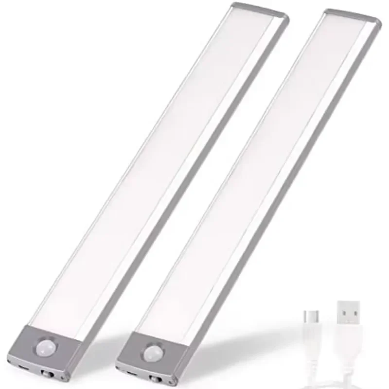 LED Under Cabinet Light PIR Motion Sensor Wireless Induction Kitchen Lighting Strip Energy Saving Night Lamp for Closet