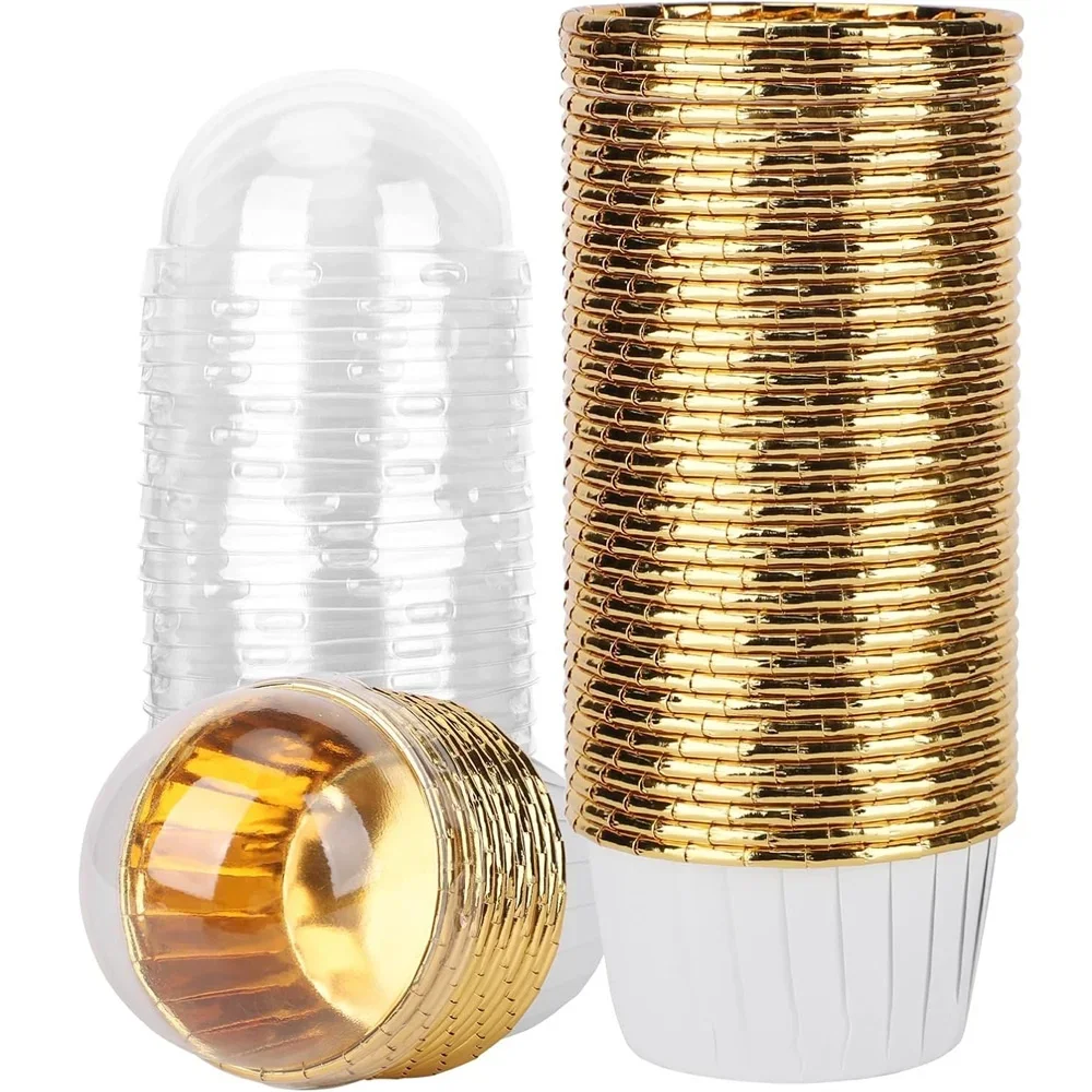 50 قطعة كأس الكعك ورقة مغلفة كب كيك أكواب الخبز حالات الكعك صناديق كعكة كوب DIY بها بنفسك كعكة أدوات الحفلات لوازم المطبخ الخبز #1