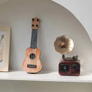 Mini 4 String Classical Ukulele Guitar Toy Musical Instrument for Kids Children Beginners Early Education Small Guitar
