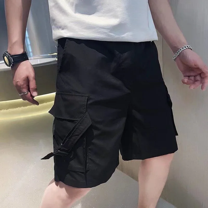 Men's Cargo Shorts Long Wide Half Bermuda Male Short Pants Baggy with Pockets Loose 2024 Fashion Beautiful Elegant Comfortable