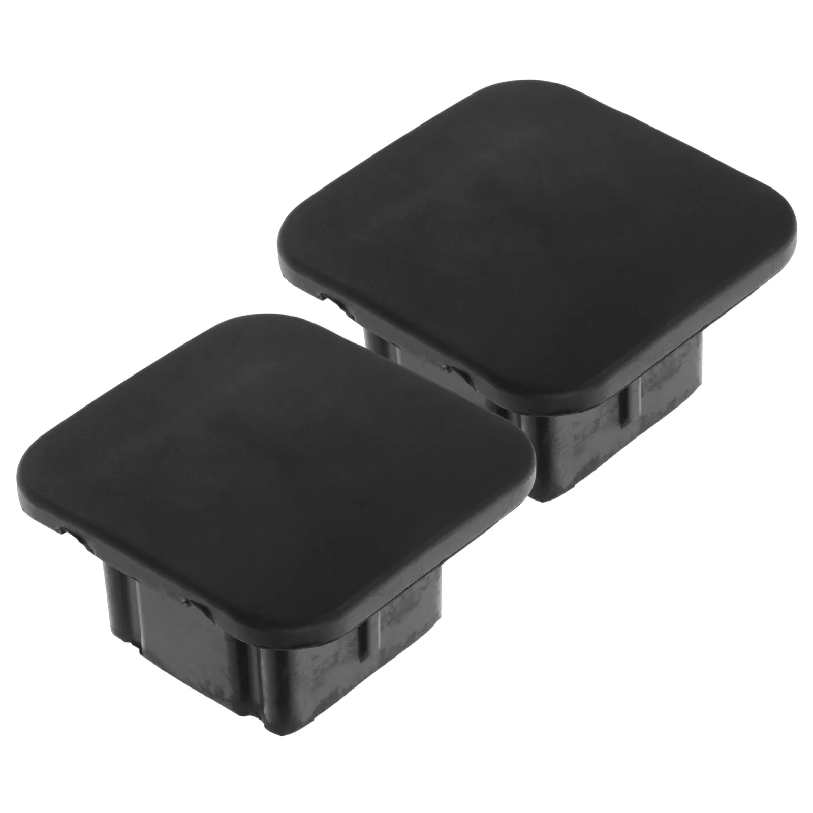 2Pcs Plastic Trailer Hitch Receiver Cap 2 Inch Dustproof Weatherproof Cover Plug for Truck Suv Rv Hitch Cover Receiver Tube Plug