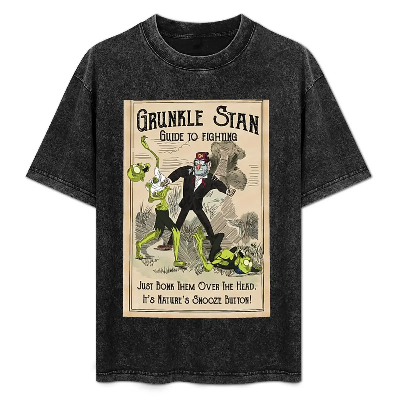 

Grunkle Stan Fighting Man T-Shirt oversizeds cotton man t-shirts graphics mens designer clothes