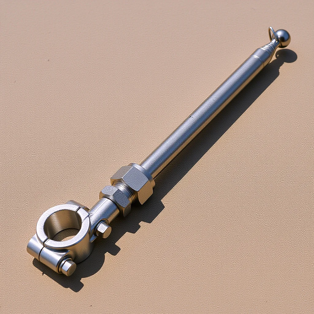 

Metal Adjustable Telescopic Motorcycle Flagpole Stand for Off-Road Dirt Bikes Cycling Triangle Flag Pole Handlebar Mount