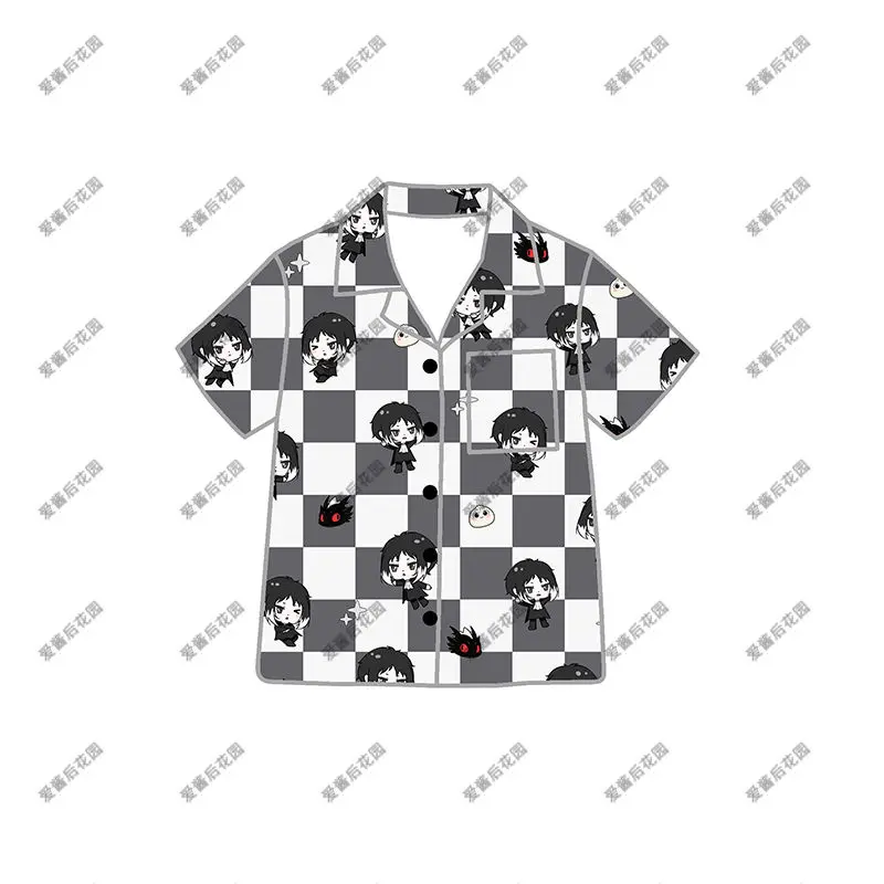 Anime Akutagawa Ryūnosuke Summer Pajamas Home Suit Set Comfortable Warm Short Sleeved Pants Loungewear Birthday Gift