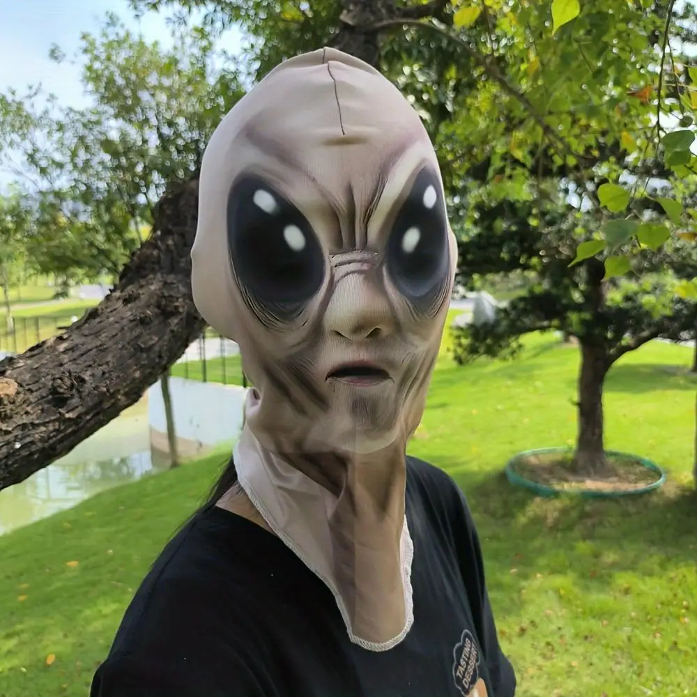 【Alien Mask】Lightweight & Breathable Headgear, Halloween Outdoor Adventure Mask