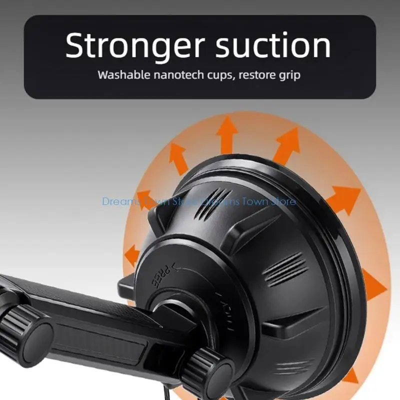 HX6A Double Phone And Tablet Car Mount With 360 Degree Adjustable Gooseneck for Car