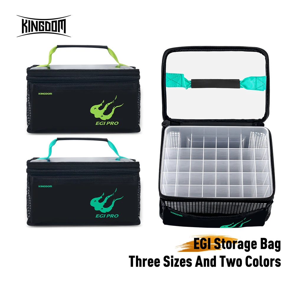 Kingdom Fishing Bag Box 6/12/40 Stück Octopus Egi Bag Squid Jig Aufbewahrungsbox Hard Lure Bag Süßwasser Meerwasser Angelgerät Tasche