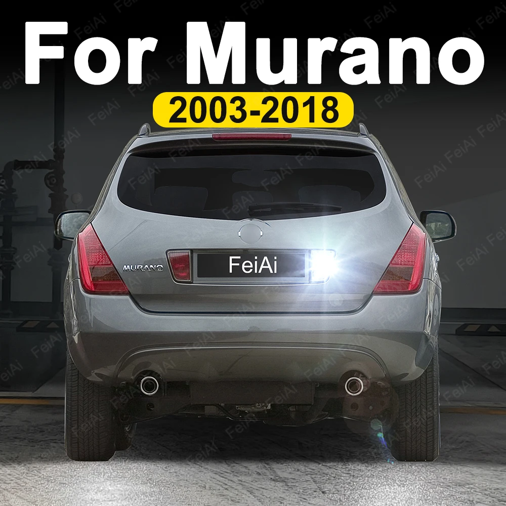 Para Nissan Murano Z50 Z51 Z52 luces LED de marcha atrás 2003-2018 accesorios de ajuste de Murano 2010 2011 2012 2013 luz de marcha atrás de respaldo