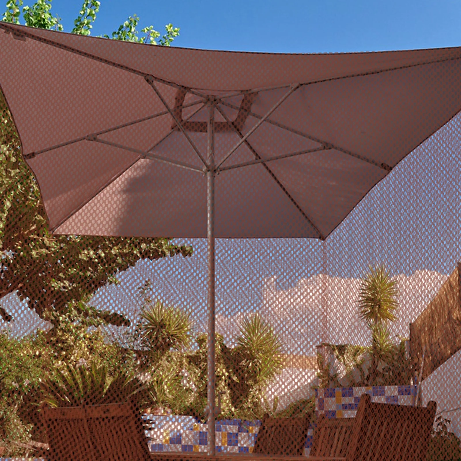 

Universal Umbrella Mosquito Net Mesh Screen Zipper Door Patio Sunshade Insect Defense Outdoor Camping