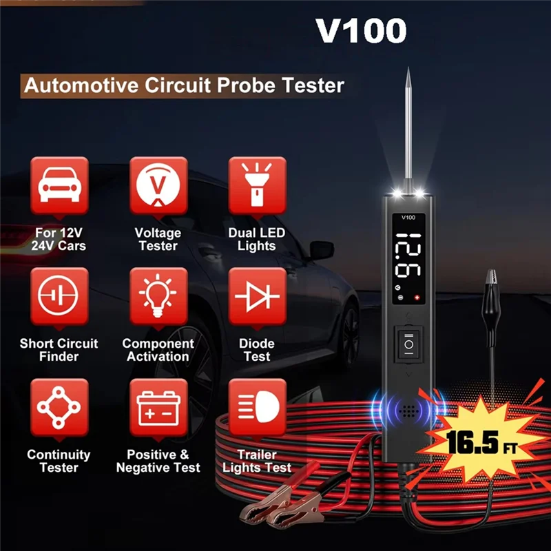 AB56-Intelligent Circuit Analysis Anddiagnostic Instrument V100 Car Circuit Tester Car Circuit Tester V100 Probe Tester