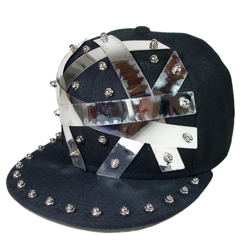 2022 Gold Sliver Black Sequins Belt Hip Hop Baseball Cap Outdoor Casual Sun Hat Dance Show Team Cool Unisex Visor