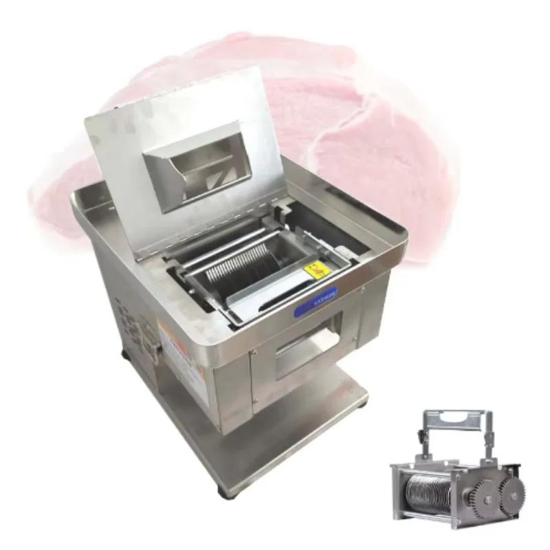 

110V 220V Meat Slicer Drawer Meat Cutter Machine Stainless Steel Electric Slicer