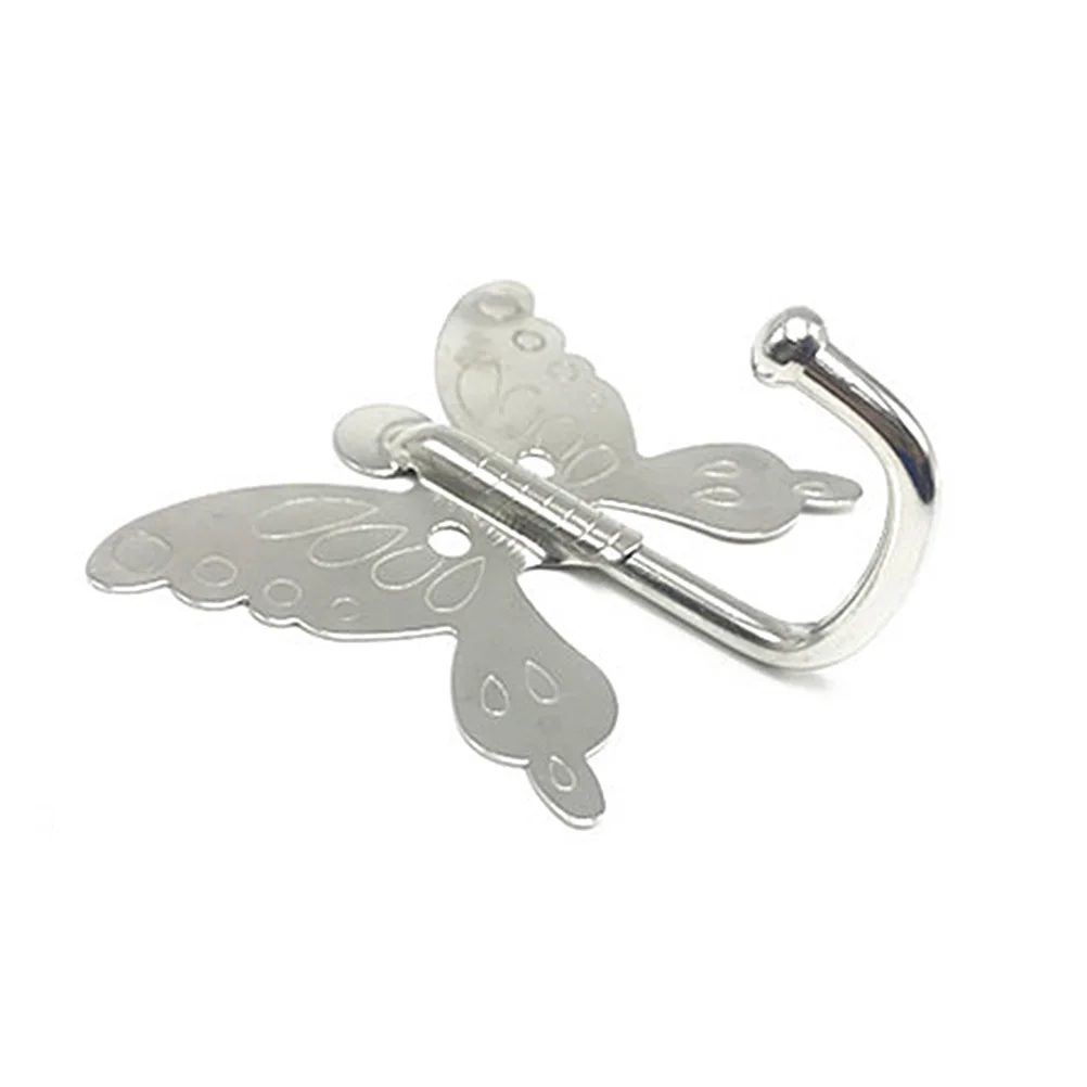 

4 Pcs Pothook Hooks Shape Wall Mount Stainless Steel Hook Home Decor Kitchen Bathroom Accessories